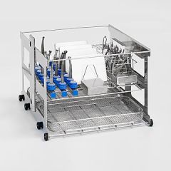 Bild C522 - 2-Etagen-Waschwagen für Dentailinstrumente/Turbinen/Handstücke